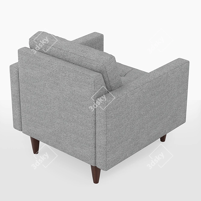 Cozy Grey Seat: Joybird Eliot 3D model image 3