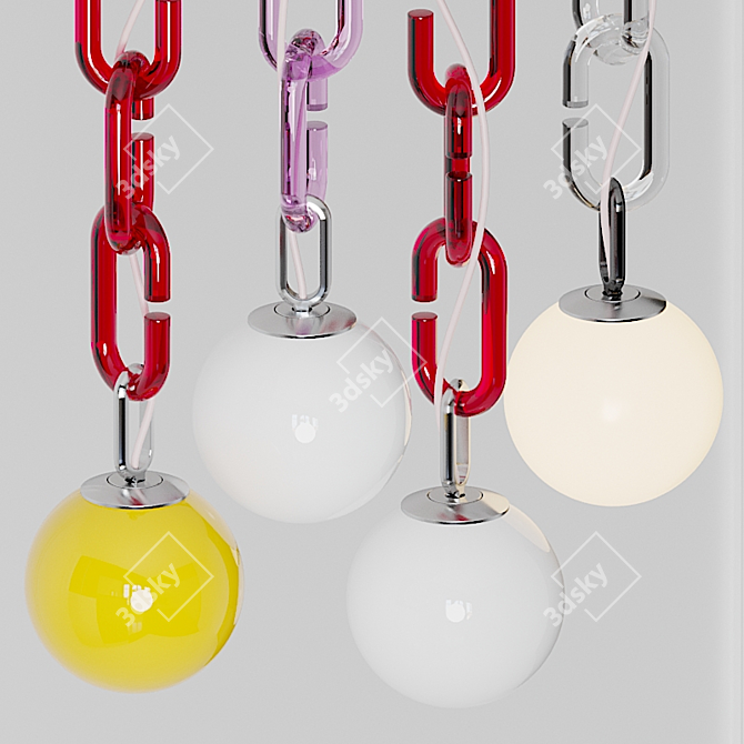 Elegant Cerine Pendant Lights 3D model image 2