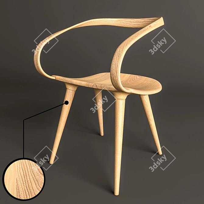 Jan Waterston Velo Chair: Sleek Design for Exceptional Comfort 3D model image 1