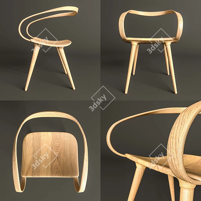 Jan Waterston Velo Chair: Sleek Design for Exceptional Comfort 3D model image 2