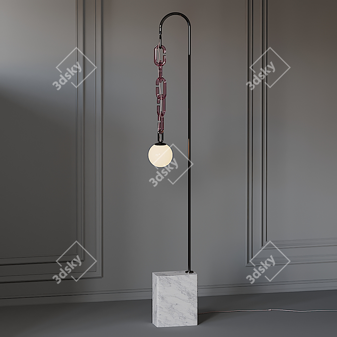 Title: Cerine Floor Lamp: Sleek Elegance for Any Space 3D model image 1