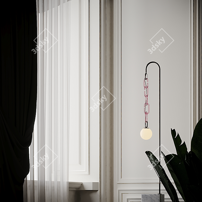 Title: Cerine Floor Lamp: Sleek Elegance for Any Space 3D model image 3