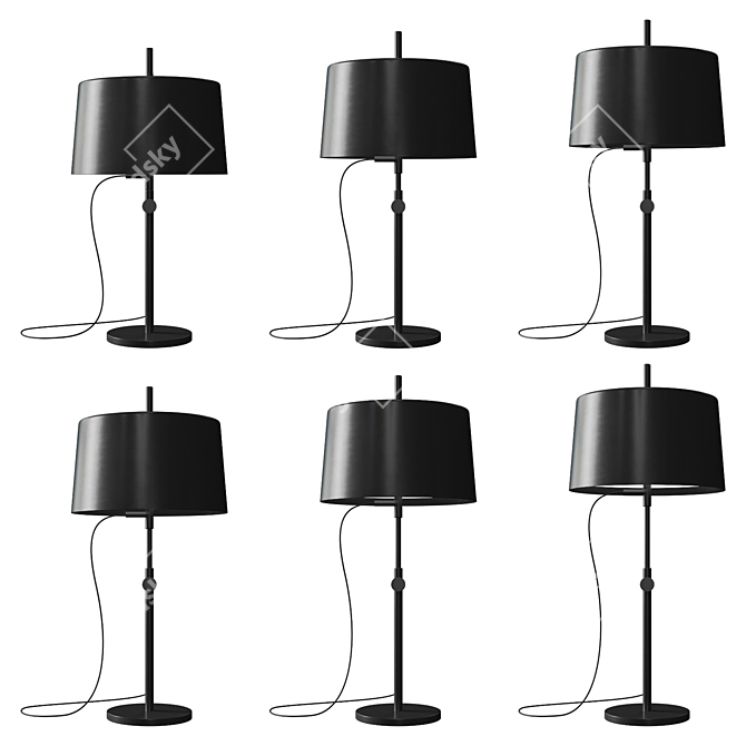 Modern Desk Lamp | Wastberg Nendo 3D model image 2