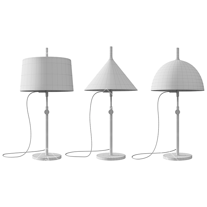 Modern Desk Lamp | Wastberg Nendo 3D model image 3