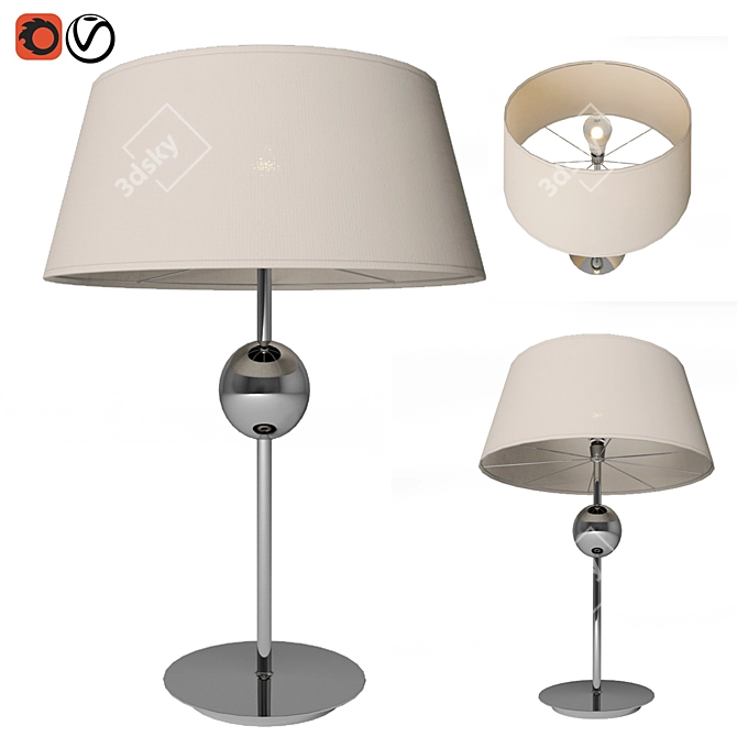 Odeon Hotel Table Lamp 3D model image 1