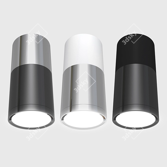 Modern Surface Mount LED Spotlight 3D model image 1