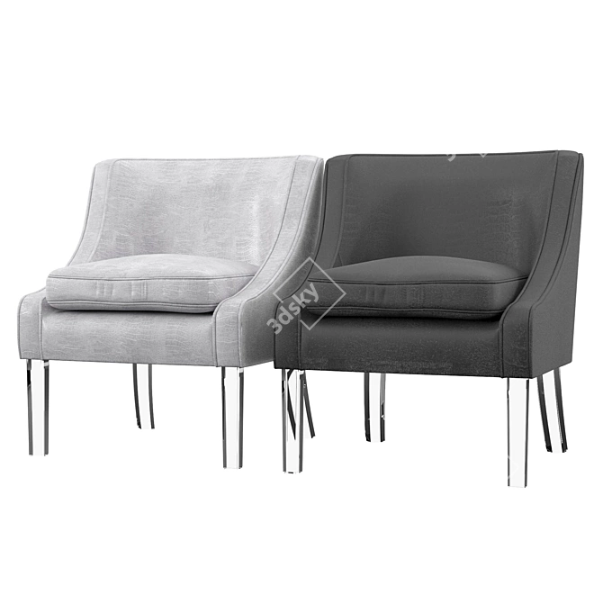 Ultra Plush Olivet Club Chair 3D model image 1