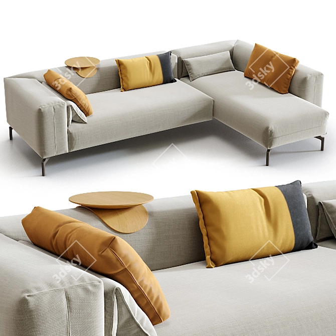 Luxurious Modular Sofa System: LX698 by Leolux LX 3D model image 1