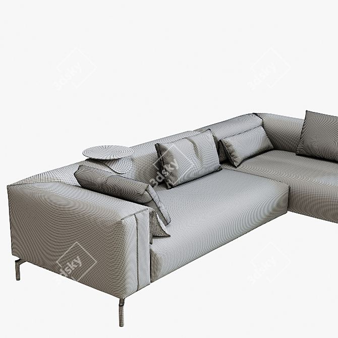 Luxurious Modular Sofa System: LX698 by Leolux LX 3D model image 2