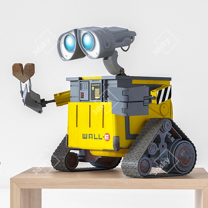Modular Toy Shelf and Robot Set 3D model image 2