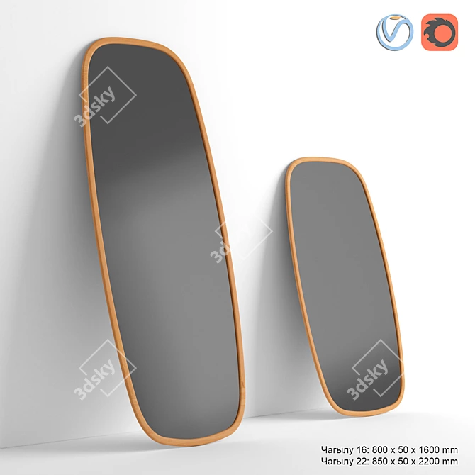 Chagylu Mirror: Reflect Your Style 3D model image 1