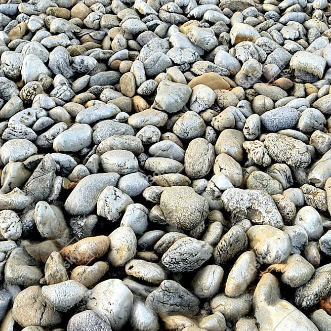  Gravel Material Pack 3D model image 1