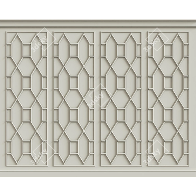 Versatile Wall Molding: Fine Design 3D model image 1