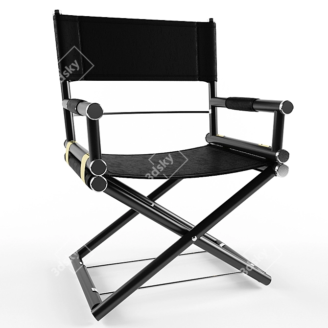 Foldable Director Chair 3D model image 1