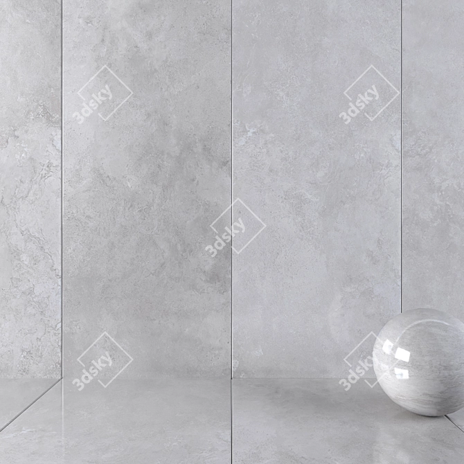 HD Multi-Texture Wall Tiles 3D model image 1