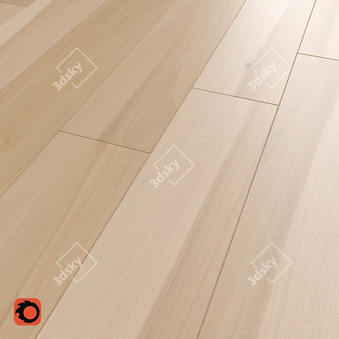 Grusha Beige Wood Floor Tile 3D model image 3