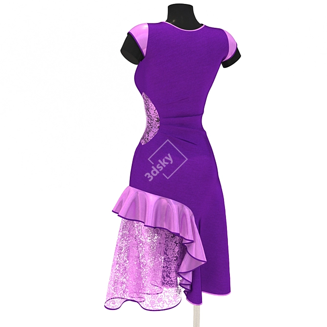 Salsa Sizzle Training Dress 3D model image 2