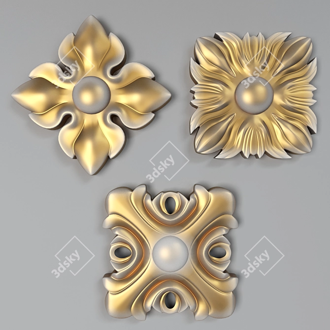  3D Flower Model with FBX Format 3D model image 1