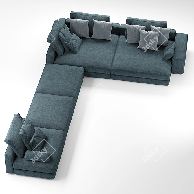 Flou MyPlace 7-Seater Sofa: Ultimate Comfort and Style 3D model image 3