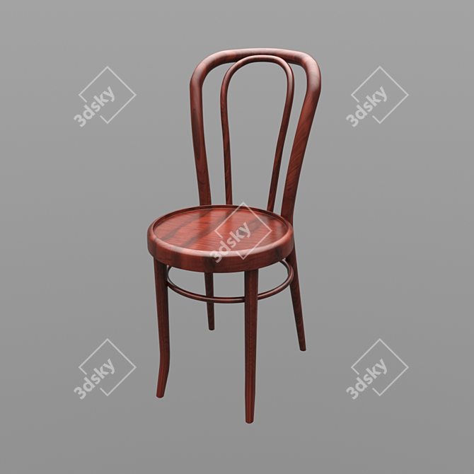 Classic Thonet Chair 3D model image 2