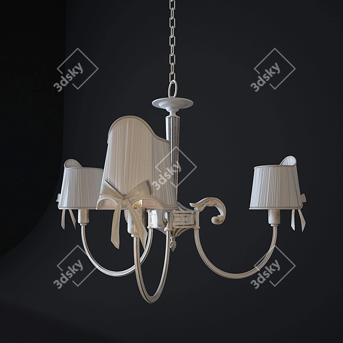 Elegant Grace Chandelier  Freya Kate 3D model image 2