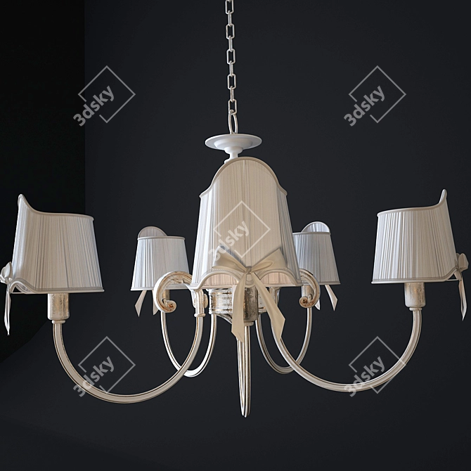 Elegant Freya Kate Chandelier 3D model image 2