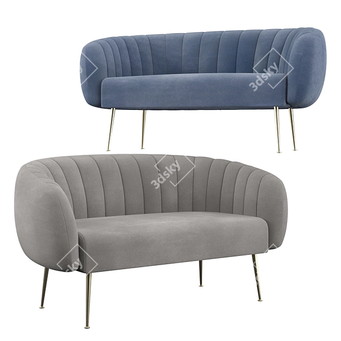 Cosy Watertown Loveseat 3D model image 2