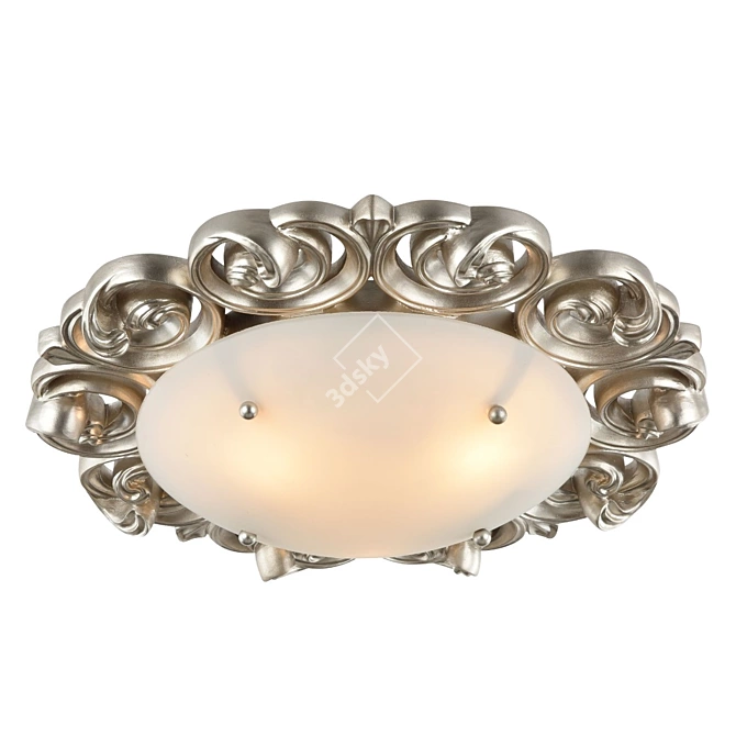 Lantana Ceiling Lamp: Classic Style, Pearl Gold 3D model image 1