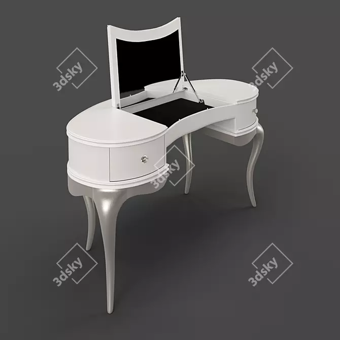 RIMINI White Lacquer Dressing Table by Fratelli Barri 3D model image 1
