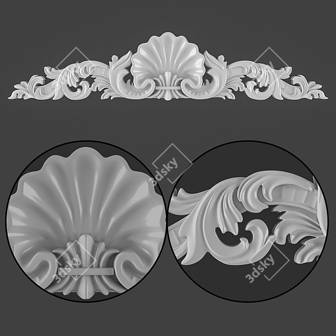 Elegant Furniture Embellishment 3D model image 1