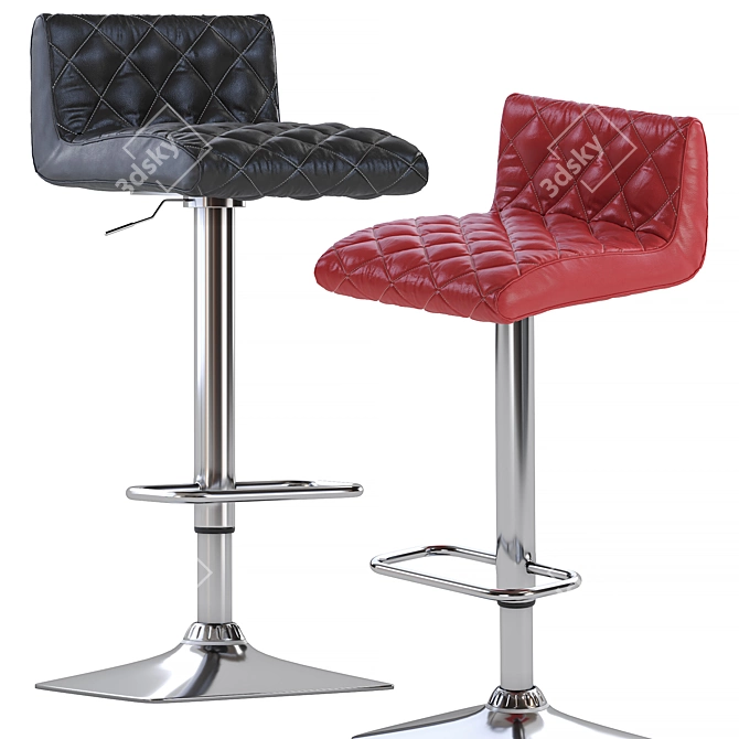 Modern Adjustable Bar Stool: Coen 3D model image 1