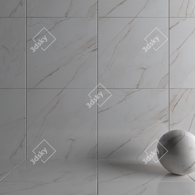 HD Multi-Texture Wall & Floor Tiles 3D model image 3