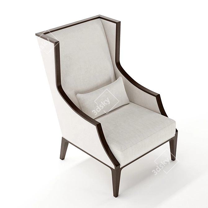 Elegant Bykepi Armchair: A Perfect Décor 3D model image 2