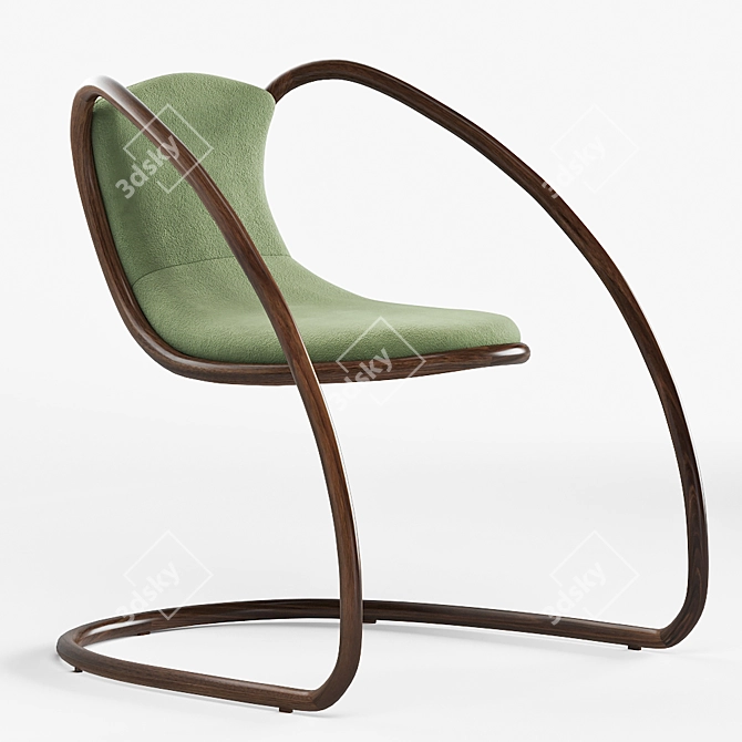 Elegant Luxy Timeless Chair 3D model image 1