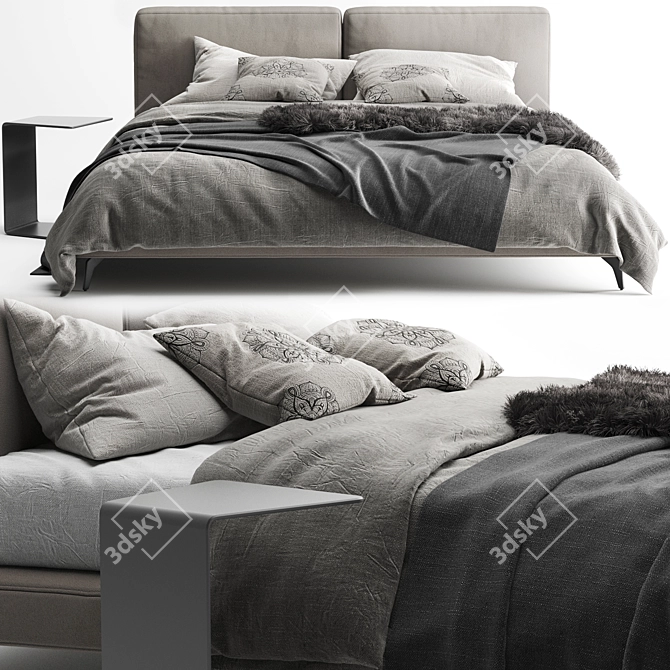 Sleek Italian Design: Ditre Italia Sound Bed 3D model image 2