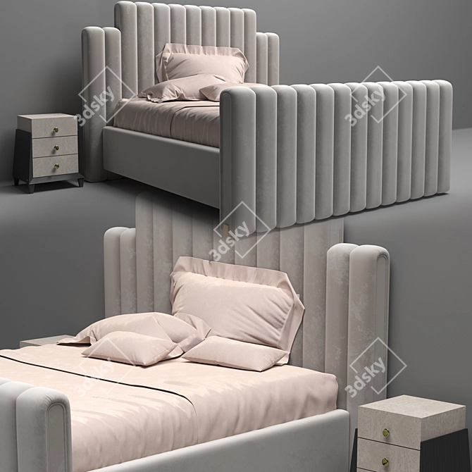 Polar Biear Bed - Luxury and Comfort for Your Bedroom 3D model image 1