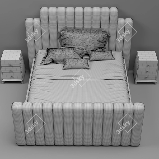 Polar Biear Bed - Luxury and Comfort for Your Bedroom 3D model image 3