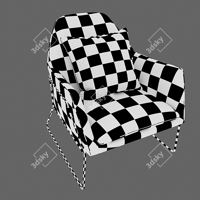 Elegant Forma Chair: Milkyway Ivory 3D model image 3