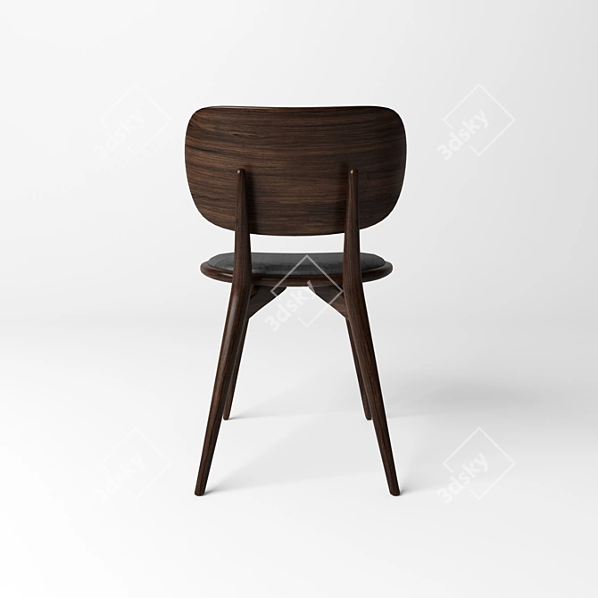 Mater Nordic Oak Dining Chair 3D model image 3