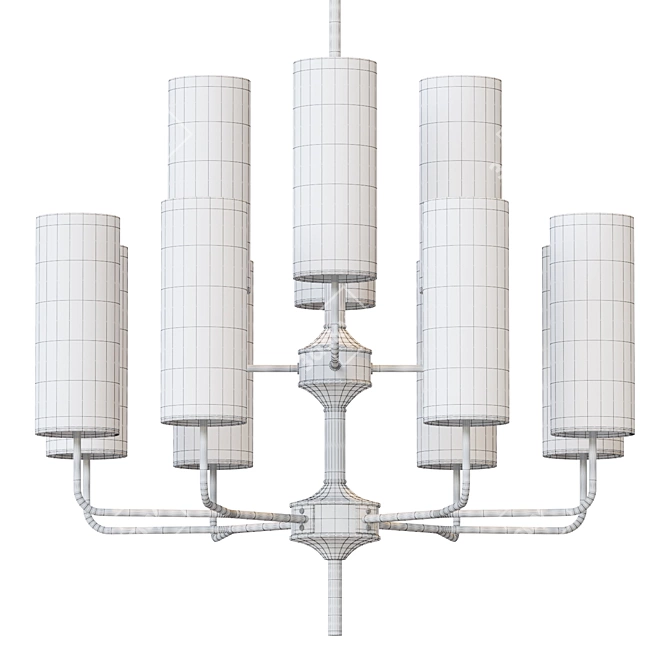 Midcentury Lampatron DELPHY 12 - Sleek Design Lighting 3D model image 2