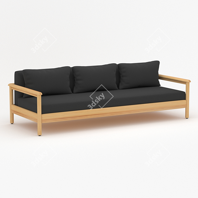 Outdoor Elegance: Sofa Bali 3D model image 1