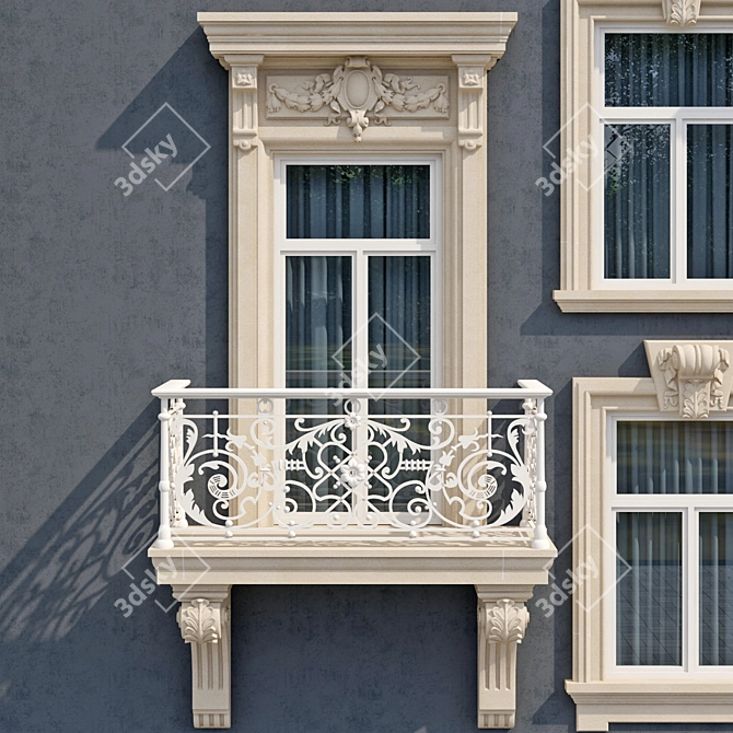 Modern Classic Windows Collection: 4 Styles 3D model image 6