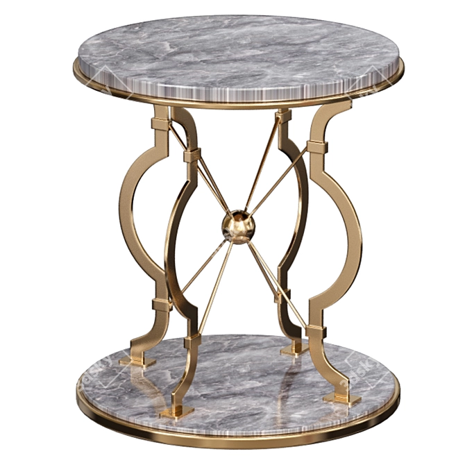 Elegant Blissany Side Table 3D model image 1