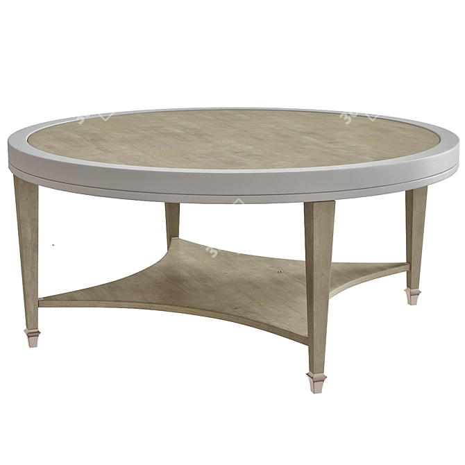 Elegant Round Coffee Table 3D model image 1