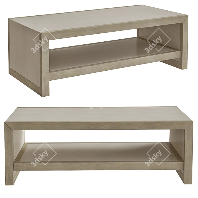 Sleek Axiom Coffee Table 3D model image 1