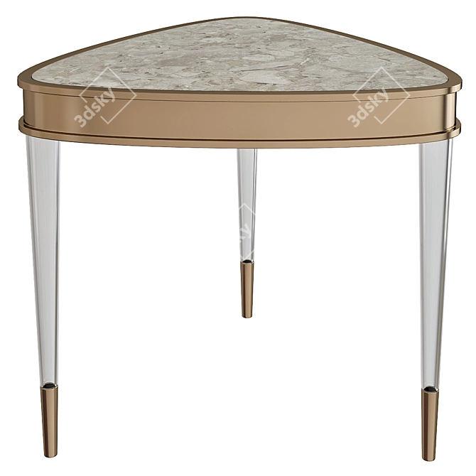 Sleek and Chic End Table 3D model image 1