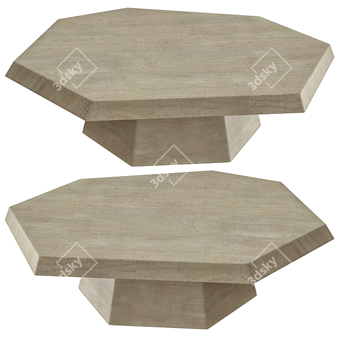 Rustic Yukas Coffee Table 3D model image 1