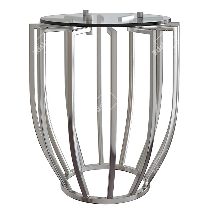 Elegant Ivette Side Table: Perfect Accent 3D model image 1