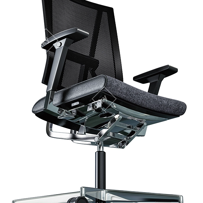 Sleek Rock Office Chair: Comfortable and Stylish 3D model image 2