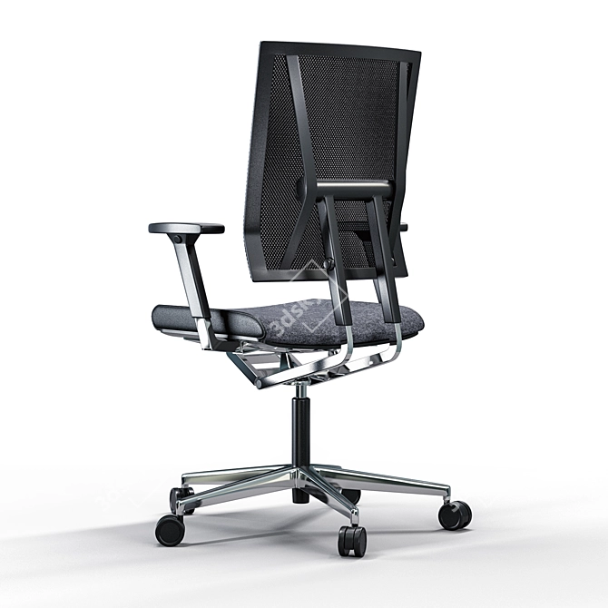 Sleek Rock Office Chair: Comfortable and Stylish 3D model image 4